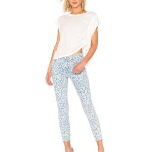 Current/Elliott High Rise Inky Leopard Skinny Jean